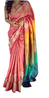 Bishnupuri Silk Hand Painting Saree PLASH